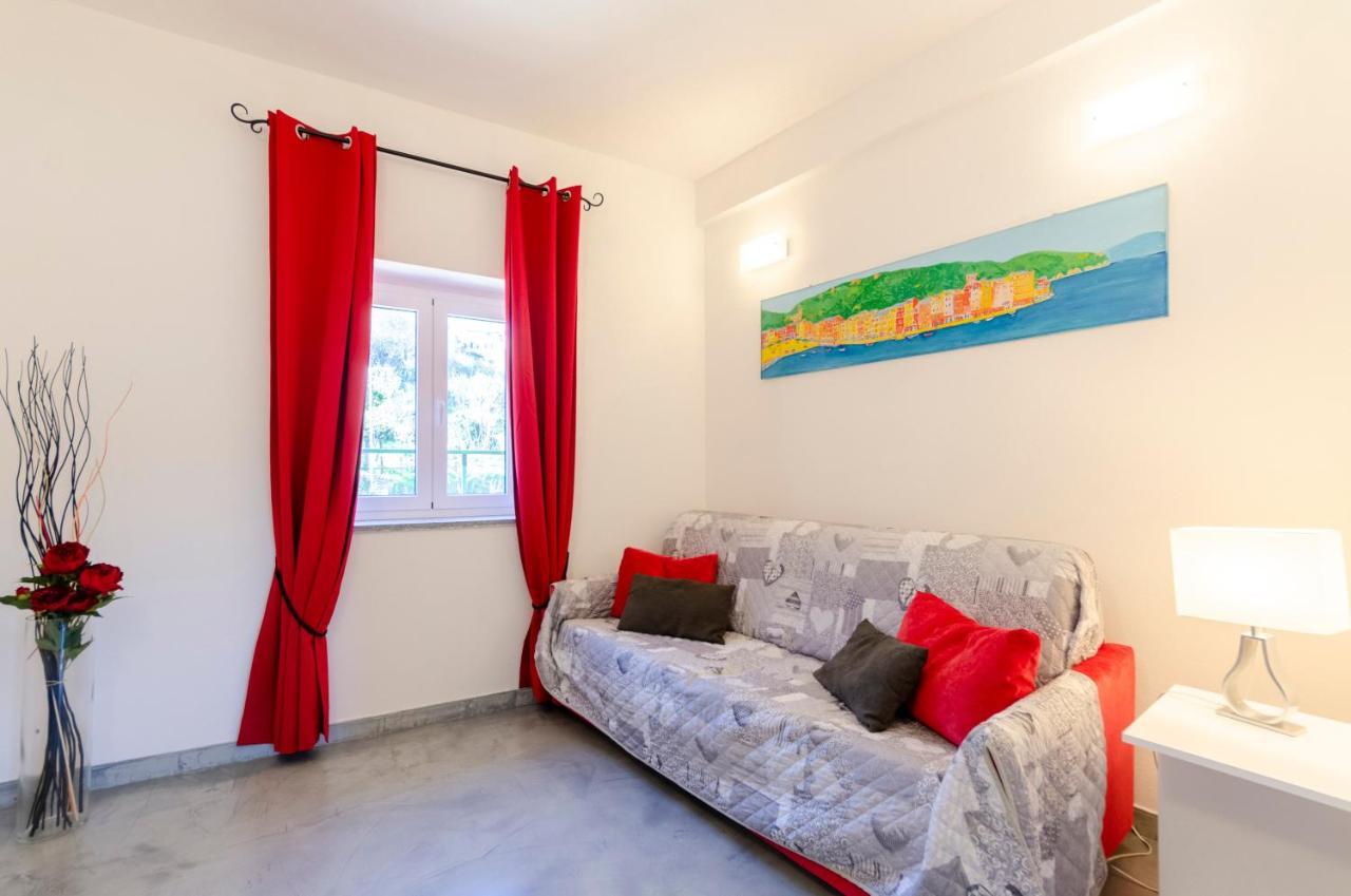 Alla Casa Rosa, Peaceful Apartment Surrounded By Greenery With Free Parking, Wifi & Air Conditioning Rapallo Kültér fotó