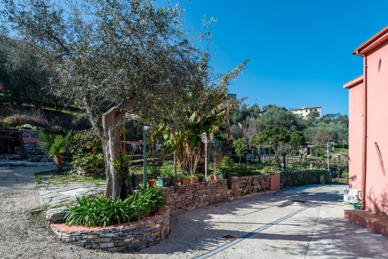 Alla Casa Rosa, Peaceful Apartment Surrounded By Greenery With Free Parking, Wifi & Air Conditioning Rapallo Kültér fotó